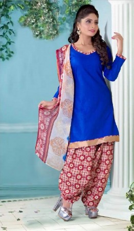 Suit Unstitched Stright patiyala