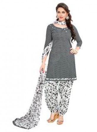 Spellbinding Cotton Printed Patiyala Suit