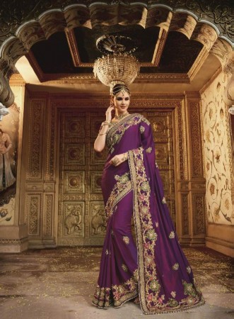 Wedding heavy saree