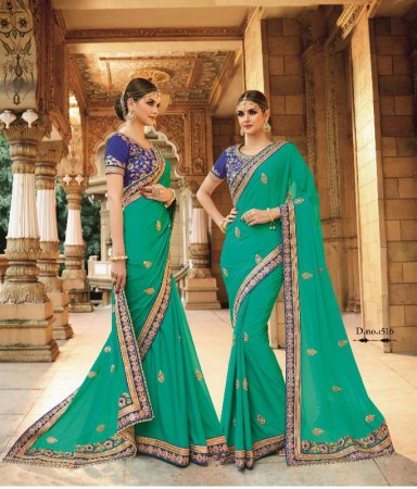 Wedding heavy saree