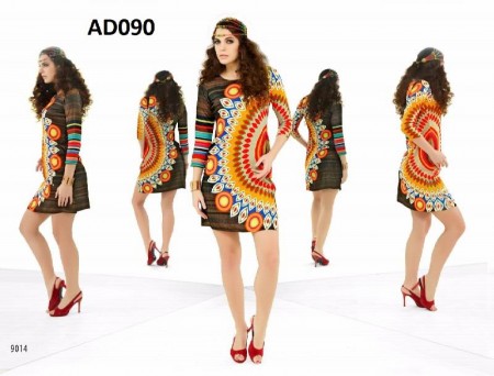 multi colour stretchable carrara digital printed fancy kurti