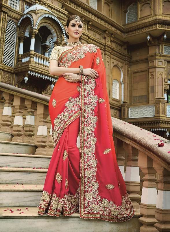 Heavy saree sale for wedding