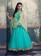 Fabulous New Sky Blue Khatli Work Fency Designer Anarkali Suit(TOP Stitched) 