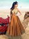 fabfirki FabFirki Musterd color Tafeta silk Designer Anarkali Suit
